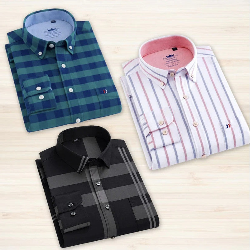 Pack of 3 Check Shirts - Men's Casual Combo