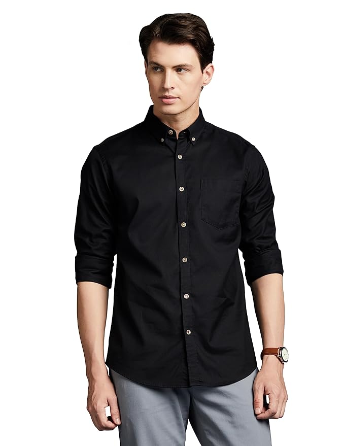 Men's Cotton Full Sleeves Shirt - Premium Quality (Pack of 1)