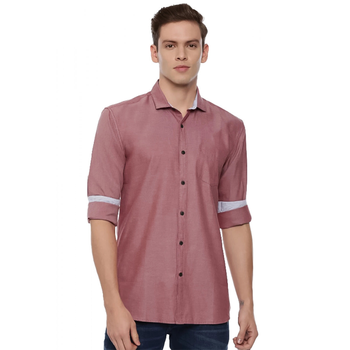 Generic Men's Cotton Slim Fit Casual Shirt