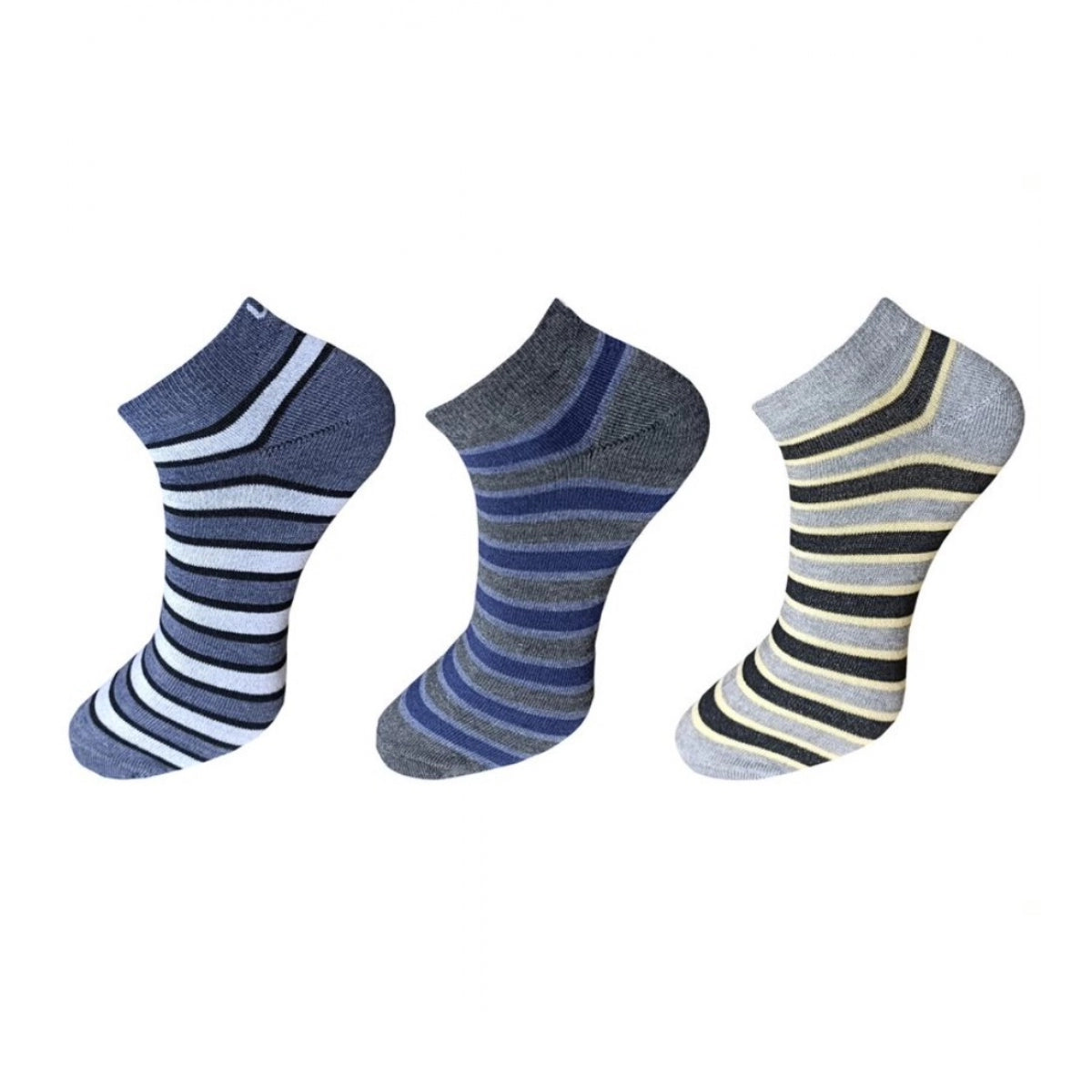 Men's Cotton Socks - Comfortable Daily Wear (Pack of 3)