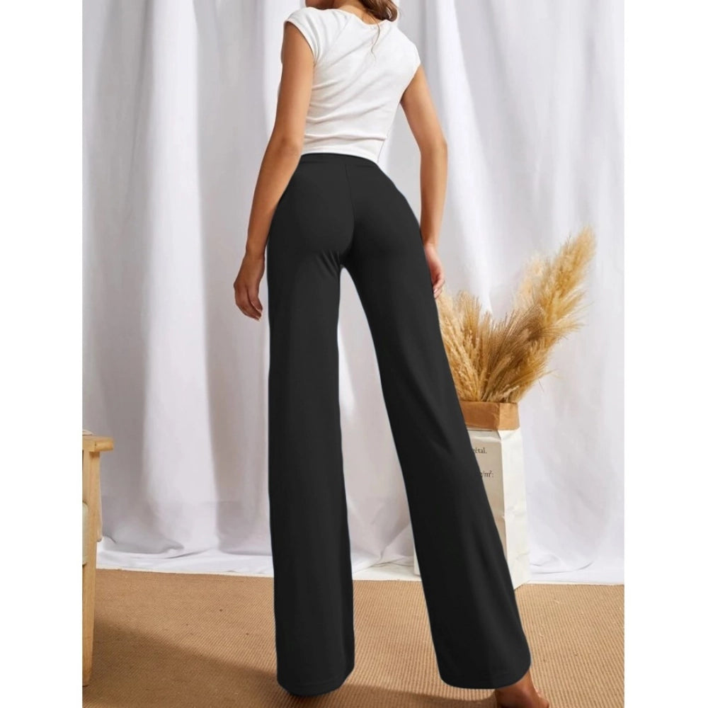 Women's Polyester Solid Regular Fit Pant