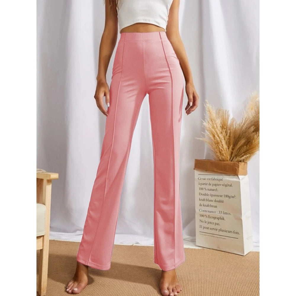 Women's Polyester Solid Regular Fit Pant