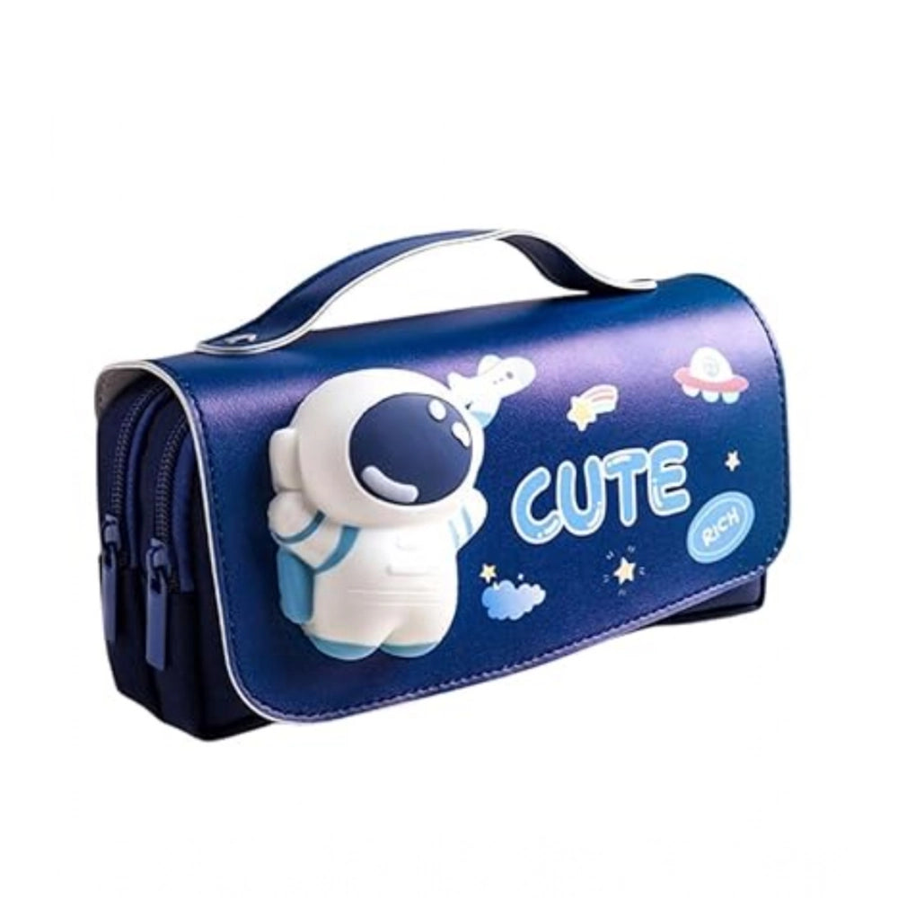 Polyester 3D Pencil Pouch Stationary Storage Box for Kids