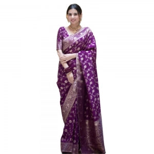Women's Silk Saree with Unstitched Blouse (5.5m)