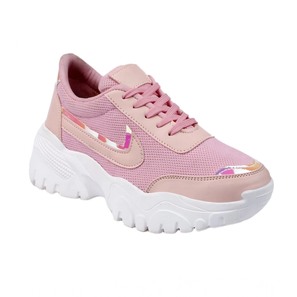 Women's Casual Mesh Printed Lace-Ups Shoes