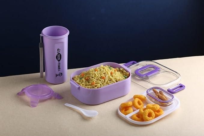 Lunchbox with Bottle Leak Proof & BPA Free - Perfect Lunchbox Pack of 2
