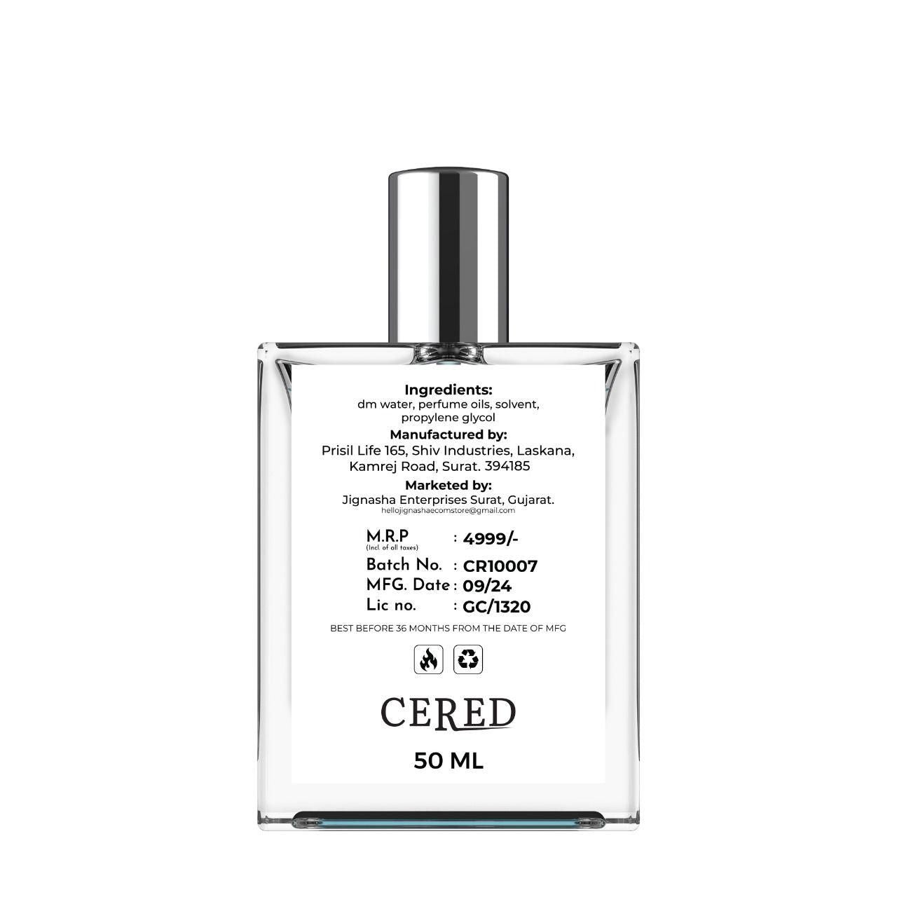 CERED Aventus Perfume 50ML - Premium Fragrance for Men