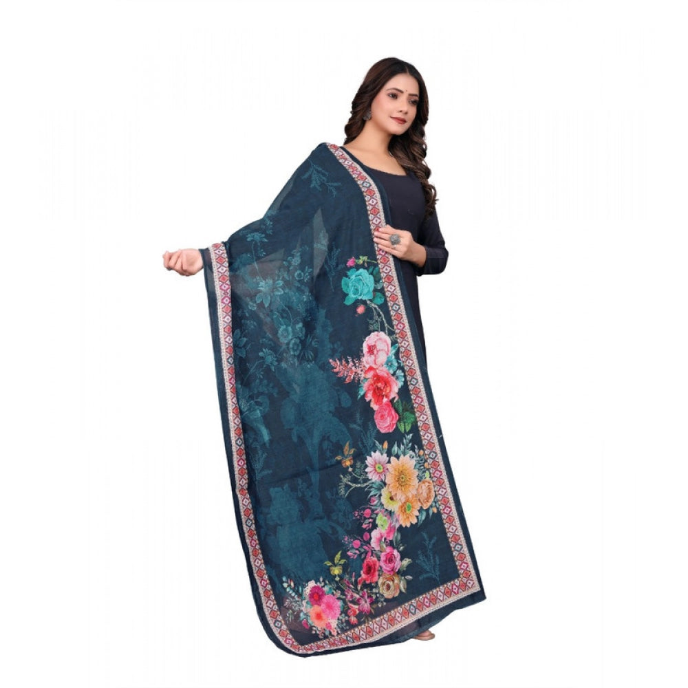 Women's chanderi silk Printed Dupatta