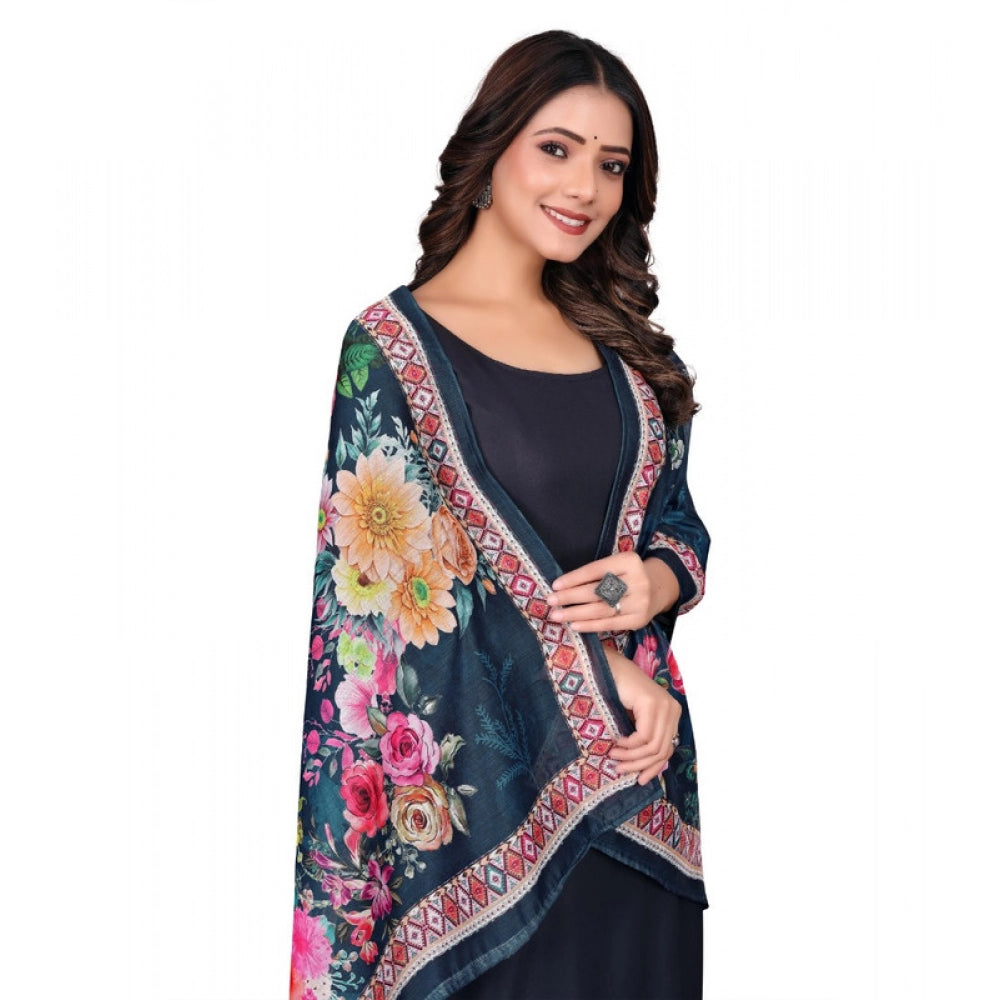 Women's chanderi silk Printed Dupatta