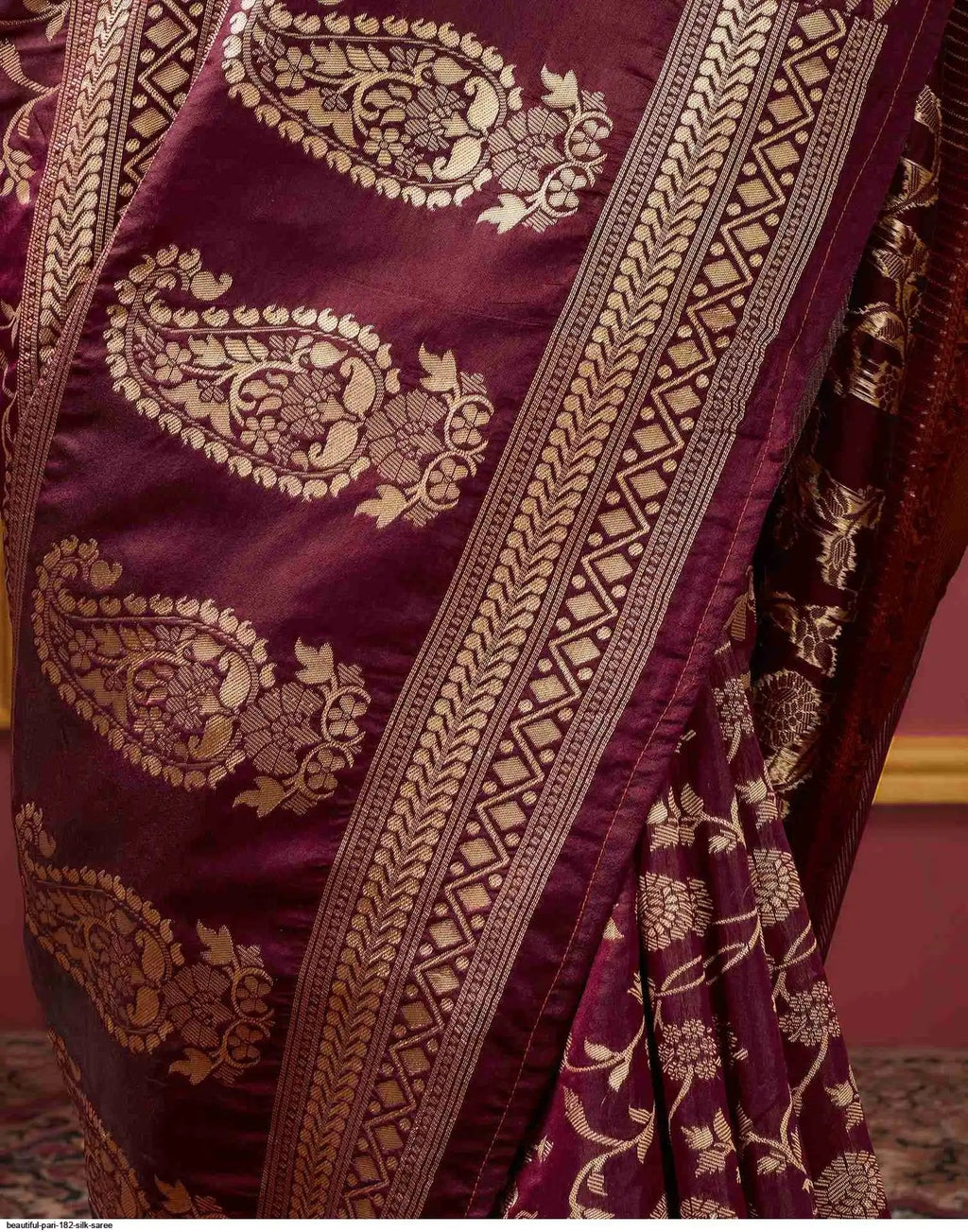 Beautiful Pari 182 Silk Saree | Brown