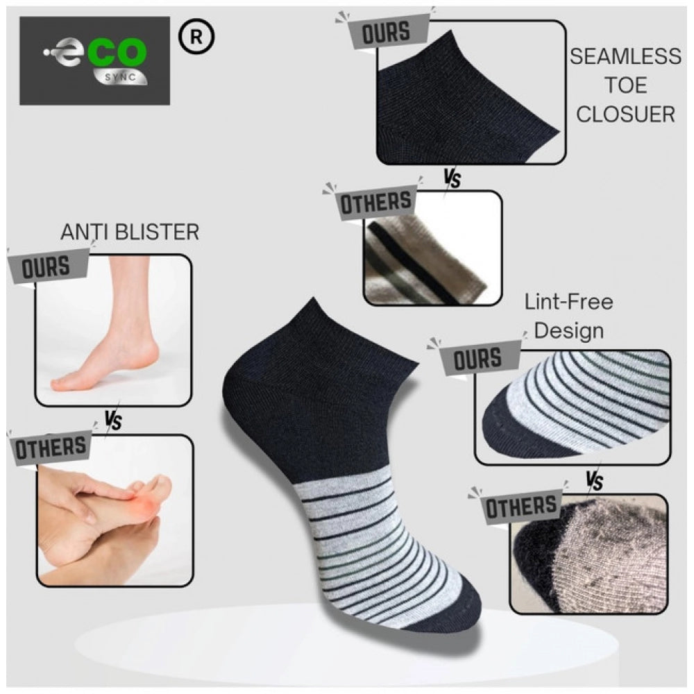 3_Pair Set Unisex Casual Cotton Printed Low Cut Socks