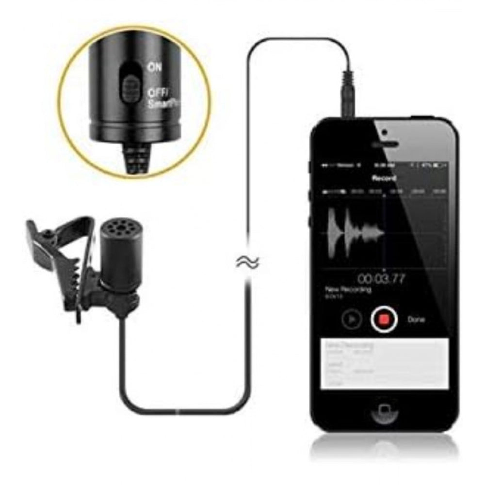 M1 Lavalier Condenser Microphone with 20ft Audio Cable