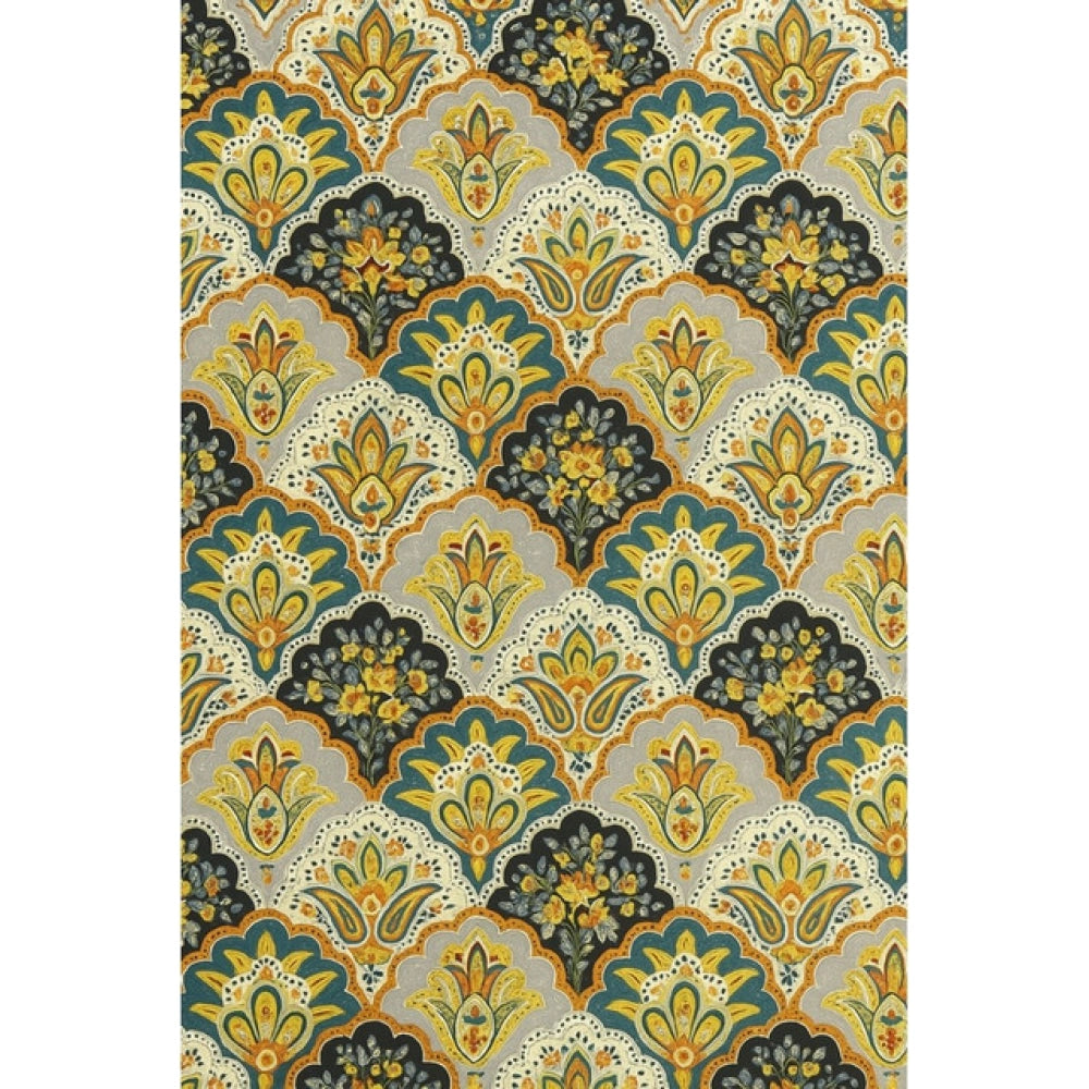 Generic Microfiber Floral Printed Double Bedsheet with 2 Pillow Covers (Multicolor)