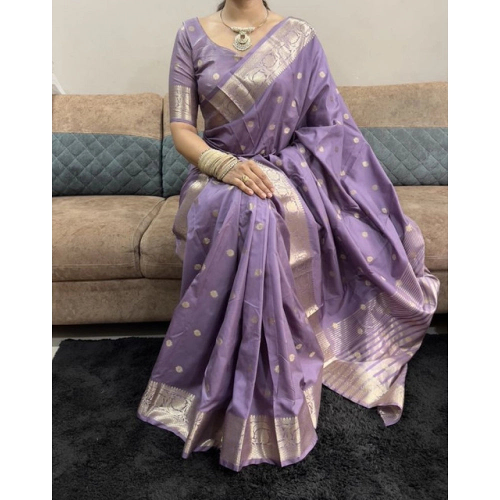 Dropship Women's Satin Printed Saree With Unstitched Blouse 5.5Mtr (Purple) ₹464 1. Average Online Retail Pri