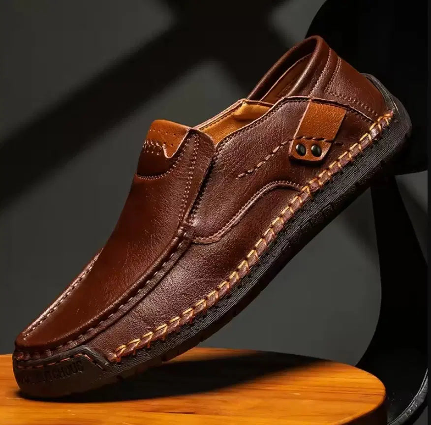 Anti Skid Brown Semi Formal Shoes for Men